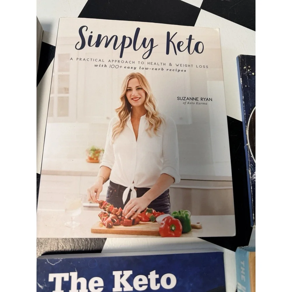Lot Of 6 Keto Diet Cookbooks Health Recipes Weight Loss Dieting Pictures Dessert